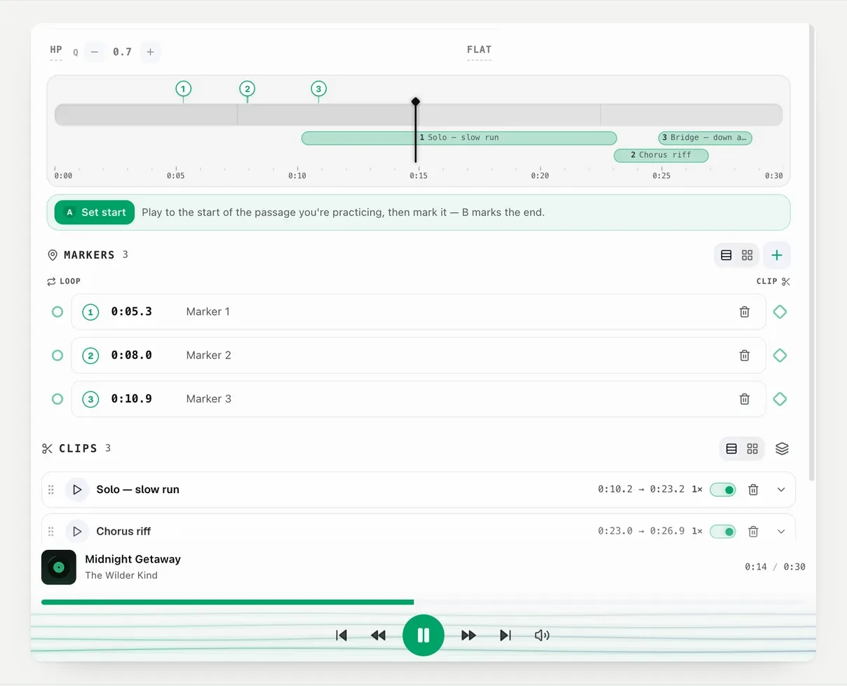 How do I make a clip repeat, or loop it forever?